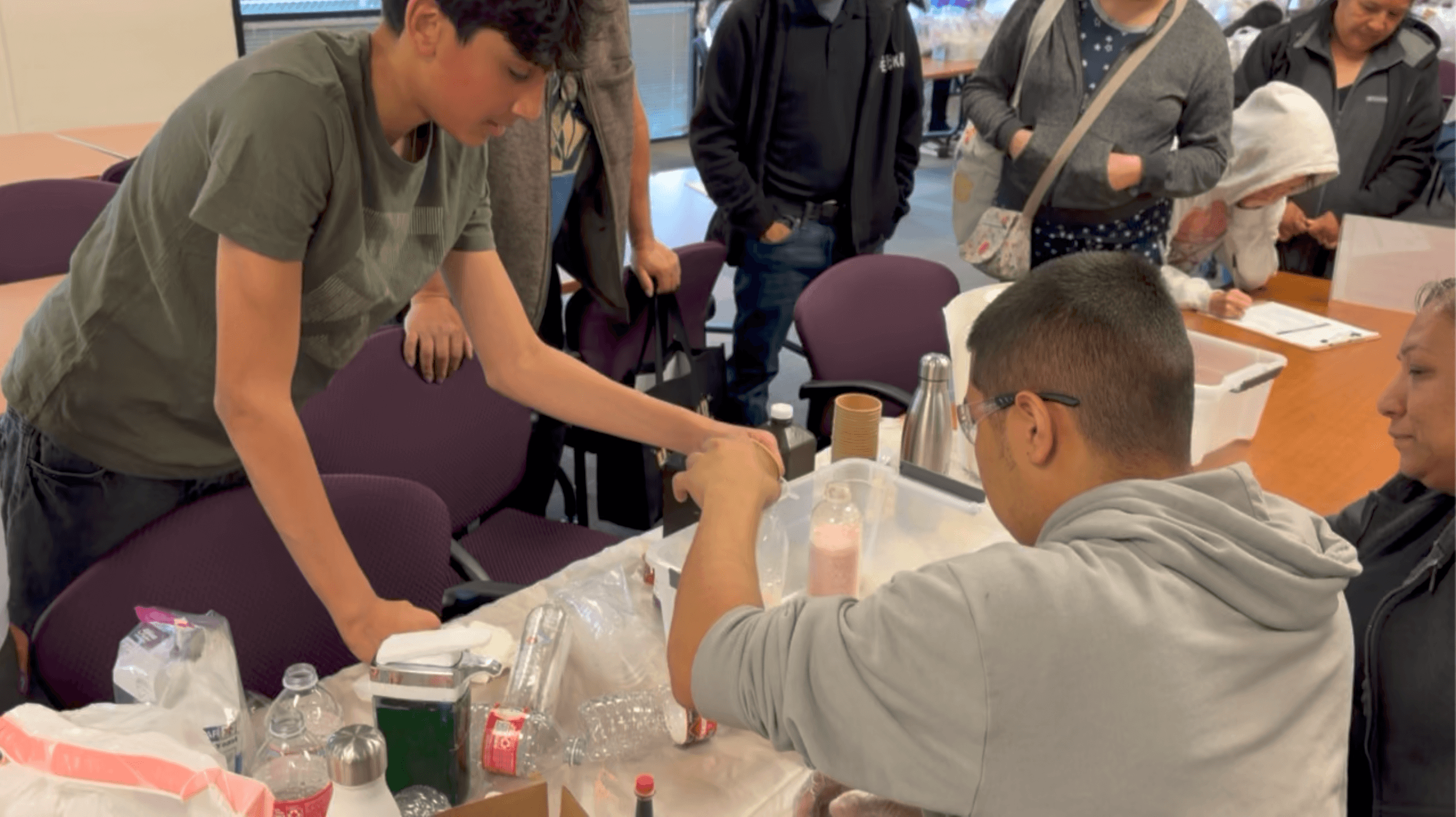 STEM Students Collaborating